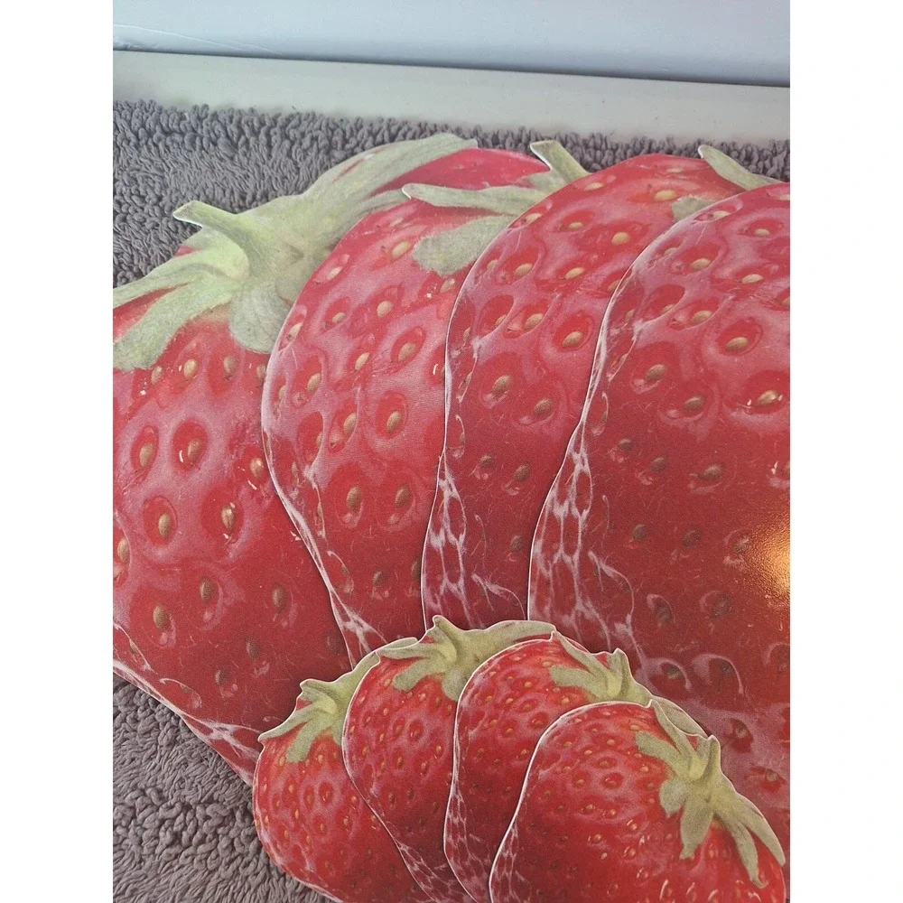 Pimpernel Placements & Coasters Strawberry Made In‎ England Durable Vinyl